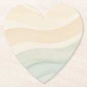 Boho Waves Design Untersetzer (Vorderseite)