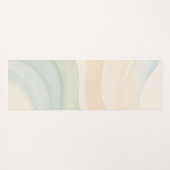 Boho Waves Mindful Calming Minimalist Yogamatte (Rückseite (Horizontal))