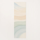 Boho Waves Mindful Calming Minimalist Yogamatte (Rückseite)