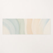 Boho Waves Mindful Calming Minimalist Yogamatte (Vorderseite (Horizontal))