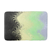 Boho Wavy marmorierte Abstrakte Cassgender Pride F Badematte (Vorderseite)