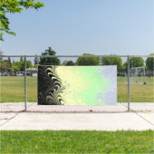 Boho Wavy marmorierte Abstrakte Cassgender Pride F Banner (Insitu)