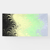 Boho Wavy marmorierte Abstrakte Cassgender Pride F Banner (Horizontal)
