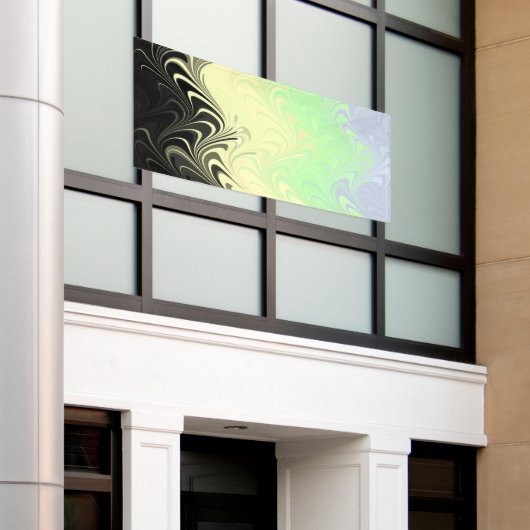 Boho Wavy marmorierte Abstrakte Cassgender Pride F Banner (Äußeres Gebäude)