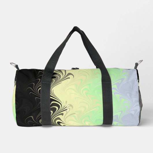 Boho Wavy marmorierte Abstrakte Cassgender Pride F Duffle Bag (Vorderseite)