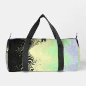 Boho Wavy marmorierte Abstrakte Cassgender Pride F Duffle Bag (Rückseite)