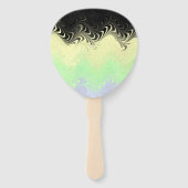 Boho Wavy marmorierte Abstrakte Cassgender Pride F Fächer (Rückseite)