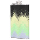 Boho Wavy marmorierte Abstrakte Cassgender Pride F Flachmann (Links)