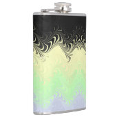 Boho Wavy marmorierte Abstrakte Cassgender Pride F Flachmann (Rechts)