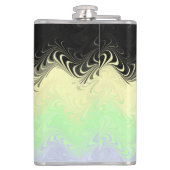 Boho Wavy marmorierte Abstrakte Cassgender Pride F Flachmann (Rückseite)
