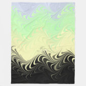 Boho Wavy marmorierte Abstrakte Cassgender Pride F Fleecedecke (Vorderseite)
