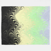 Boho Wavy marmorierte Abstrakte Cassgender Pride F Fleecedecke (Vorderseite (Horizontal))