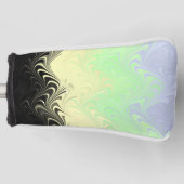 Boho Wavy marmorierte Abstrakte Cassgender Pride F Golf Headcover (Vorderseite)
