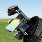 Boho Wavy marmorierte Abstrakte Cassgender Pride F Golf Headcover (In Situ)