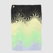 Boho Wavy marmorierte Abstrakte Cassgender Pride F Golfhandtuch (Vorderseite)
