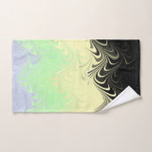 Boho Wavy marmorierte Abstrakte Cassgender Pride F Handtuch (Handtuch)