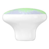 Boho Wavy marmorierte Abstrakte Cassgender Pride F Keramikknauf (Seitenansicht)