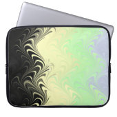 Boho Wavy marmorierte Abstrakte Cassgender Pride F Laptopschutzhülle (Vorderseite)