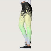 Boho Wavy marmorierte Abstrakte Cassgender Pride F Leggings (Links)