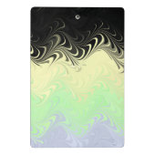 Boho Wavy marmorierte Abstrakte Cassgender Pride F Mini Klemmbrett (Rückseite)