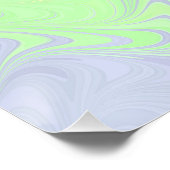 Boho Wavy marmorierte Abstrakte Cassgender Pride F Poster (Ecke)