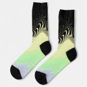Boho Wavy marmorierte Abstrakte Cassgender Pride F Socken (Linkes Detail)