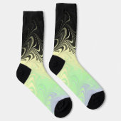 Boho Wavy marmorierte Abstrakte Cassgender Pride F Socken (Rechts)