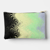 Boho Wavy marmorierte Abstrakte Cassgender Pride F Zubehörtasche (Rückseite)
