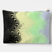 Boho Wavy marmorierte Abstrakte Cassgender Pride F Zubehörtasche (Rückseite)