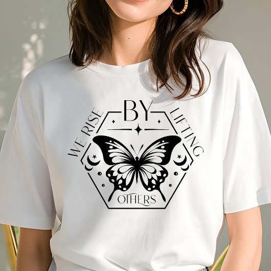 Boho We Rise by Lifting Andere Butterfly Tri-Blend Shirt
