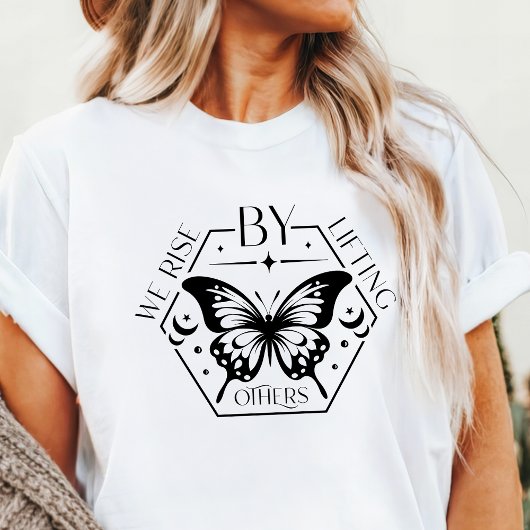 Boho We Rise by Lifting Andere Butterfly Tri-Blend Shirt