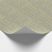 Boho Weave Imitats Textur-Gelb Geschenkpapier (Ecke)