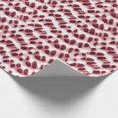 Boho Weave Imitats Texture-Red Geschenkpapier (Ecke)