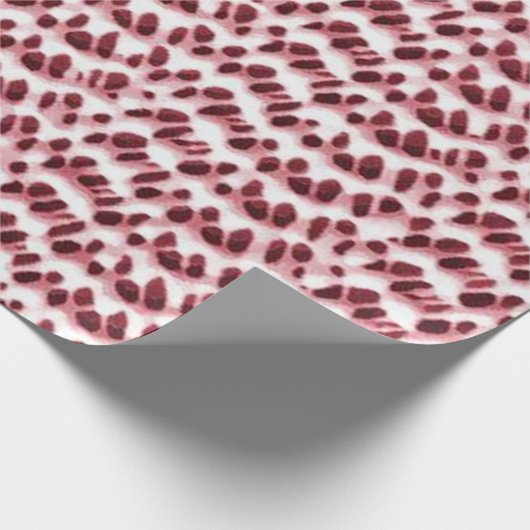 Boho Weave Imitats Texture-Red Geschenkpapier (Ecke)