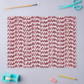 Boho Weave Imitats Texture-Red Seidenpapier (Basteln)