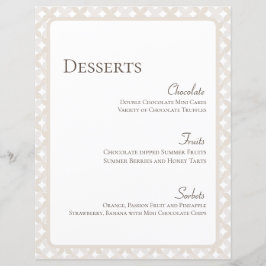 Boho Wedding 8.5X11 individualisierbares Dessertme