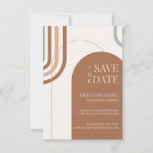 Boho Wedding Arch Save the Date (Vorderseite)