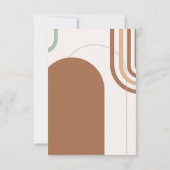 Boho Wedding Arch Save the Date (Rückseite)