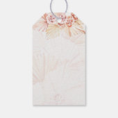 Boho Wedding Blush Bohemischer Partner Geschenkanhänger (Rückseite)
