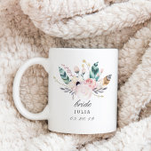 Boho Wedding Bouquet Personalisiert Bride Kaffeetasse