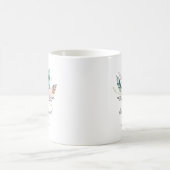 Boho Wedding Bouquet Personalisiert Bridesmaid Kaffeetasse (Mittel)
