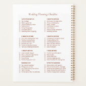 Boho Wedding Checklist Planner Planer (Rückseite)