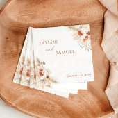Boho Wedding Cocktail Paper Napkin Serviette