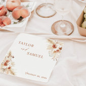 Boho Wedding Cocktail Paper Napkin Serviette