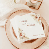 Boho Wedding Cocktail Paper Napkin Serviette
