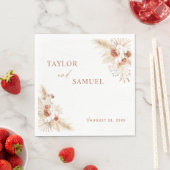 Boho Wedding Cocktail Paper Napkin Serviette (Beispiel)