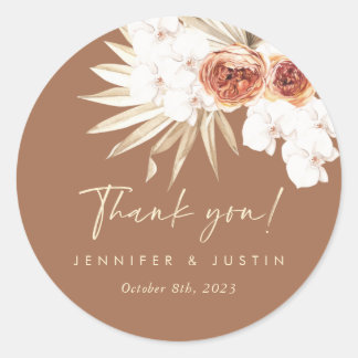 Boho Wedding danke dir Stickers