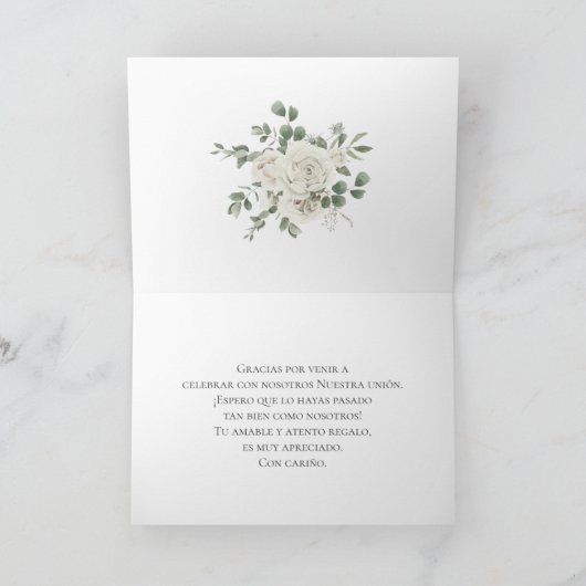 Boho Wedding Dankeskarte (Innenseite)