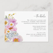 Boho Wedding Details Enclosure Card Begleitkarte (Vorderseite)