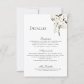 Boho Wedding Details Enclosure Card Dankeskarte (Vorderseite)